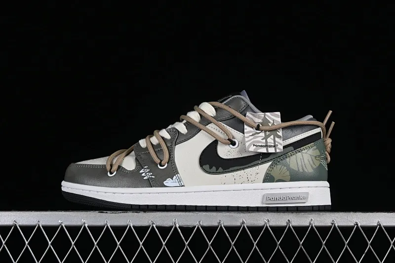 All categories Air Jordan Jordan series basketball shoes Air Jordan 1 Low High-end customized low-top sneakers Air Jordan 1 Low AJ1 Joe 1 customized model Panda Prank Jungle Crossing Green Field Floating Abyss Low-top cultural and casual sneakers 553558-040